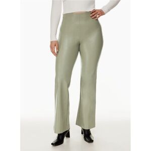 Wilfred | Roma Pant Vegan Leather Sage Green Size 10 Aritzia